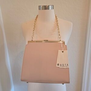 AOTA Anthropologie Pink Shoulder Bag